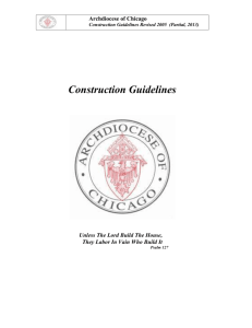 Construction Guidelines - Archdiocese of Chicago