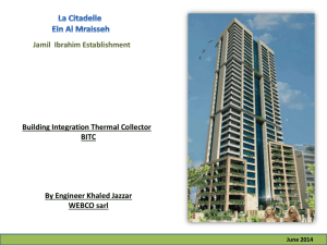 Ecorient 2014 La Citadelle presentation
