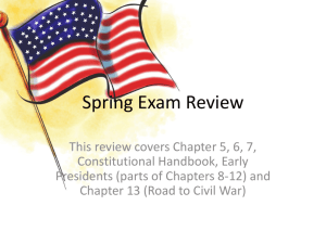 Spring Exam Review - MrsStroudsHistoryClass