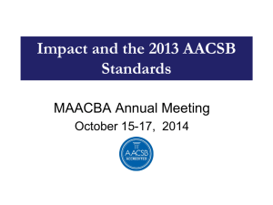 Impact and the 2013 AACSB Standards