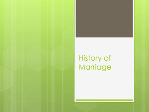 History of Marriage