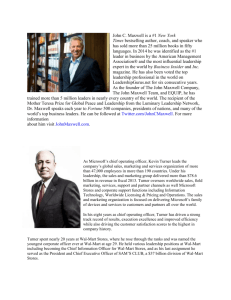 John C. Maxwell is a #1 New York Times bestselling author, coach
