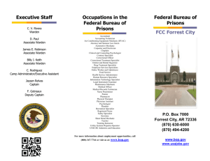Federal Bureau of Prisons