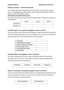 Chemistry National 4/5