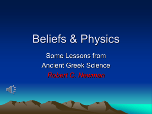 Beliefs & Physics - newmanlib.ibri.org