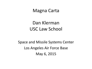 Magna Carta. JAG Corps - USC Gould School of Law