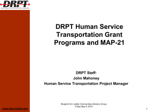 Human Service Transportation Grant Programs