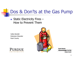 Do's & Don'ts at the Gas Pump - Purdue Extension