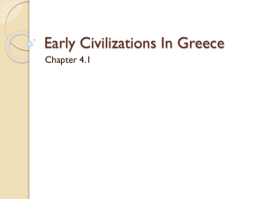 Early Civilizations In Greece