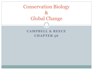 Conservation Biology & Global Change