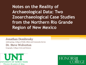 Notes on the Reality of Archaeological Data: Two Zooarchaeological