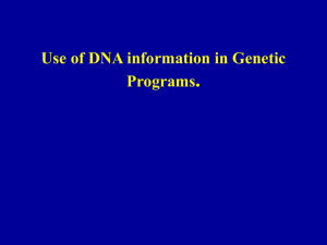 Use of DNA information in genetic programs – Part 2