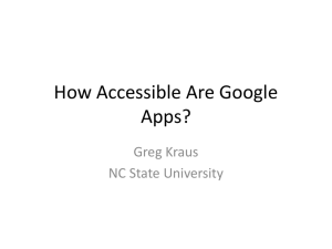 Google Apps Accessibility AHG 2012