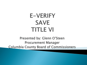 Everify SAVE Title VI Presentation