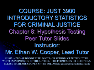 Chapter 1: Introduction to Statistics