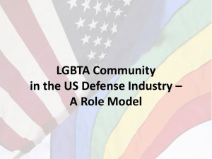 LGBT Community in the Defense Industry A Role Model