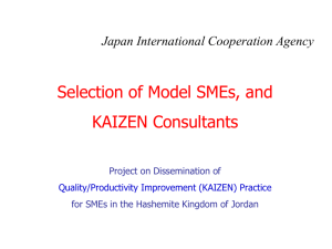 5 Selection of SMEs & consultants (KAIZEN Seminar)
