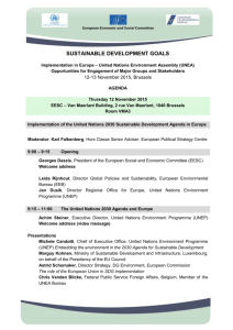 sustainable development goals - EESC European Economic and