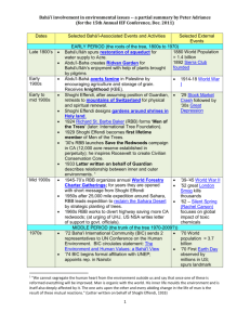 Timeline Chart - International Environment Forum