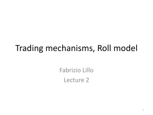 Market microstructure