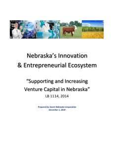 2014 Report: Supporting and Increasing Venture Capital in Nebraska