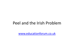 Peel and the Irish Problem