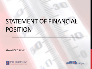2.03 Statement of Financial Position