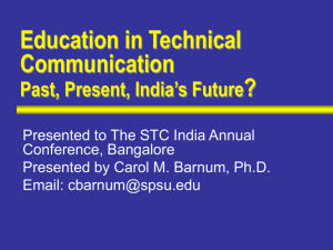 Education in Technical Communication