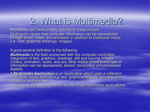 Slide notes 2 - Multimedia Systems