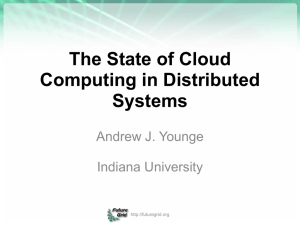The State of Cloud Computing in Distributed