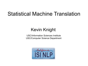 What's New in Statistical Machine Translation