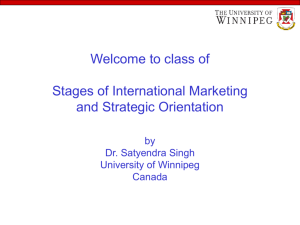 Stages of International Marketing
