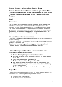 Brecon Beacons Marketing Coordination Group Project Brief for the