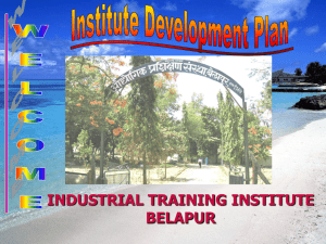 Institute Development plan (IDP)
