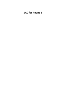1AC for Round 5 - openCaselist 2012-2013