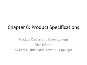 Chapter 6: Product Specifications