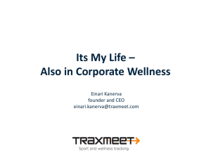 Its My Life * Also in Corporate Wellness