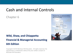 Cash and Internal Controls - McGraw Hill Higher Education