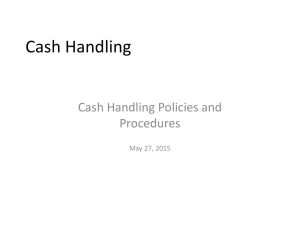 Cash Handling Policies & Procedures Training Presentation