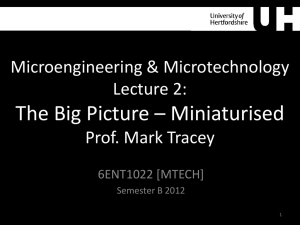 Microengineering & Microtechnology