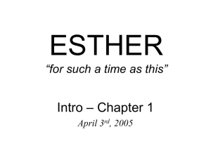 Esther - Searchlight Ministries