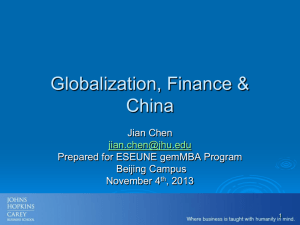 Global & China Finance.2013_1104.ESEUNE