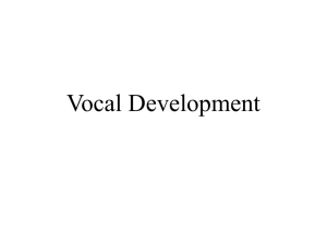 Vocal Development