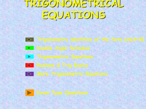 62 trigonometrical equations - kcpe-kcse