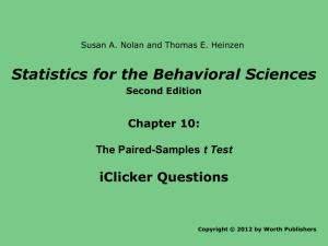 d) a paired-samples t test