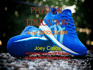 physical education k-12 curriculum - E