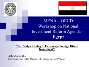 Tax Design Aiming to Encourage Foreign Direct Investment