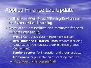 Proposed Master of Science in Finance
