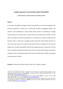 A global approach to mutual funds market timing ability