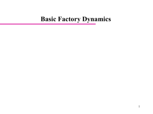 Basic Factory Dynamics